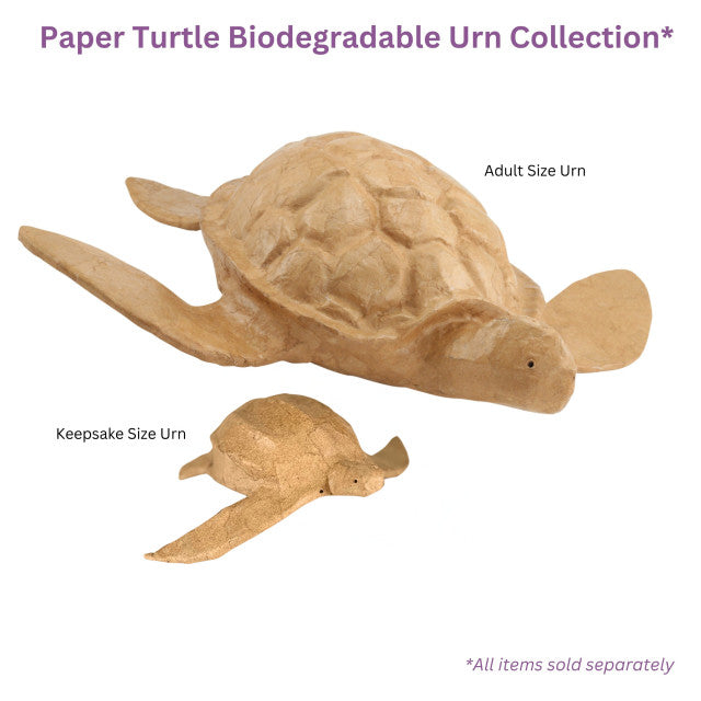 Paper Turtle Biodegradable Keepsake Urn